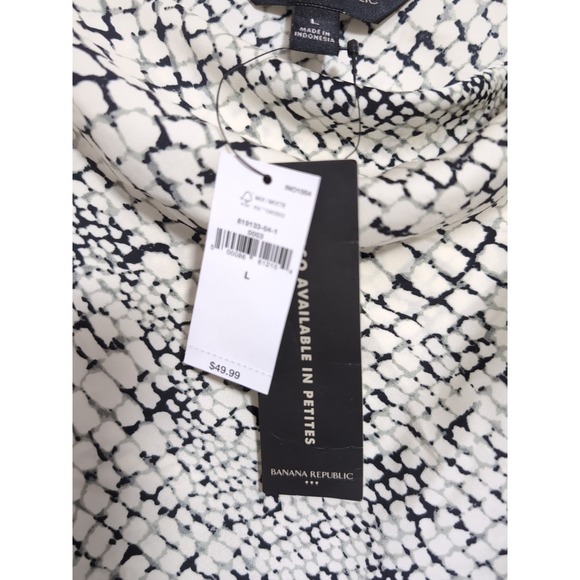 Banana Republic Camisole Tank Top Womens L Snake Print Business Casual Party - Picture 5 of 9